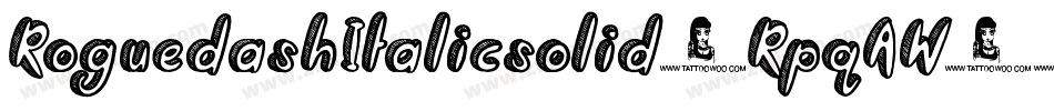 RoguedashItalicsolid-RpqAW字体转换