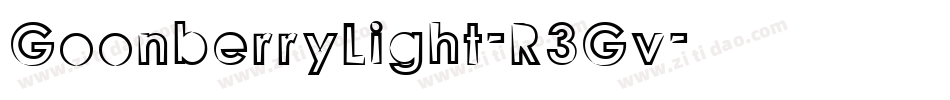 GoonberryLight-R3Gv字体转换