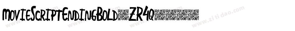 MovieScriptEndingBold-ZR4q字体转换