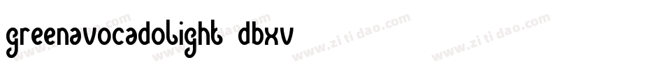 GreenAvocadoLight-dBxV字体转换