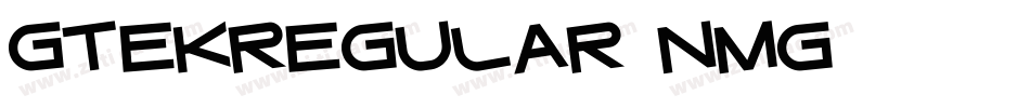 GtekRegular-nmG1字体转换