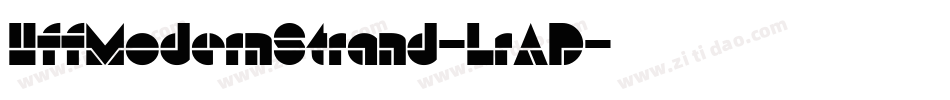 HffModernStrand-LrAD字体转换