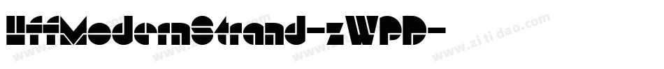 HffModernStrand-zWPD字体转换