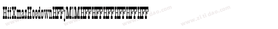 HffXmasHoedown-jMlM字体转换