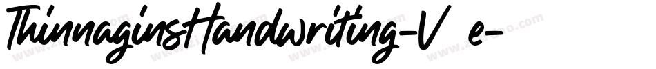 ThinnaginsHandwriting-V87e字体转换