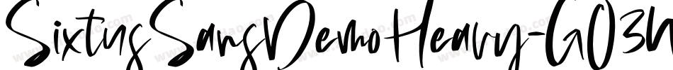 SixtusSansDemoHeavy-GO3Wm字体转换