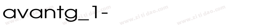 avantg_1字体转换