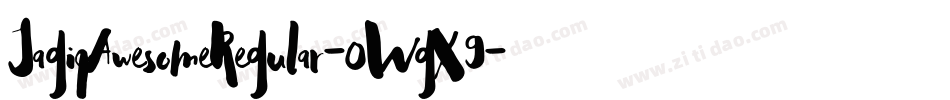 JagiqAwesomeRegular-0WgX9字体转换