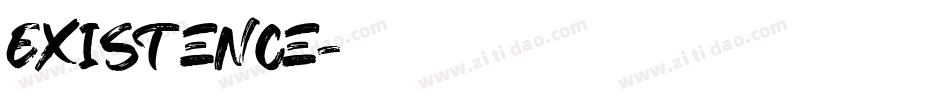 Existence字体转换