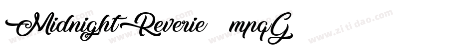 MidnightReverie-mpqG字体转换