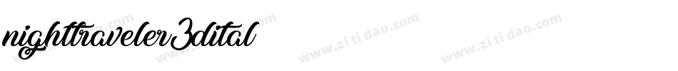 nighttraveler3dital字体转换