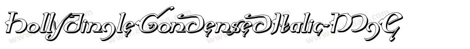 HollyJingleCondensedItalic-MgEY字体转换