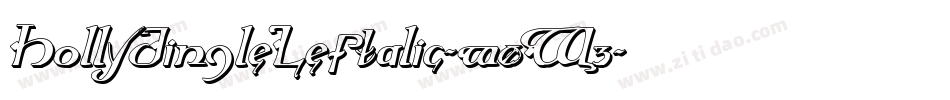HollyJingleLeftalic-w0W3字体转换
