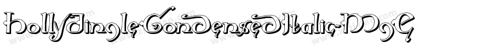 HollyJingleCondensedItalic-MgEY字体转换
