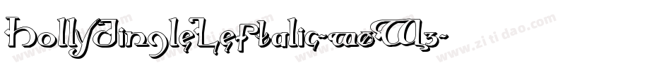HollyJingleLeftalic-w0W3字体转换