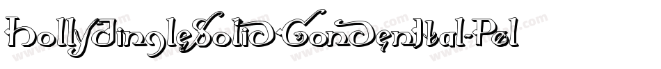 HollyJingleSolidCondenItal-P0lr字体转换