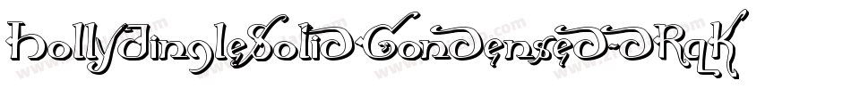 HollyJingleSolidCondensed-dRqK字体转换