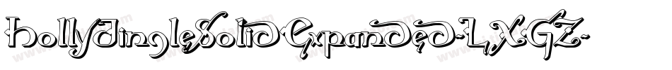 HollyJingleSolidExpanded-LXGZ字体转换 HollyJingleSolidExpanded-LXGZ字体转换