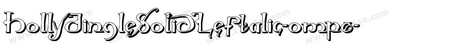 HollyJingleSolidLeftalic-omp0字体转换