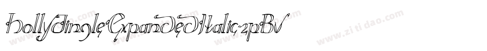 HollyJingleExpandedItalic-2pBv字体转换