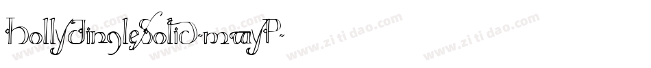HollyJingleSolid-mwyP字体转换