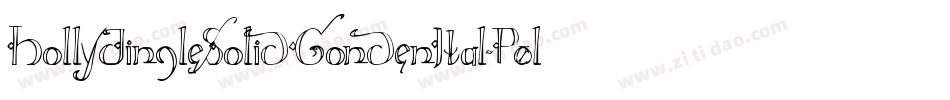 HollyJingleSolidCondenItal-P0lr字体转换