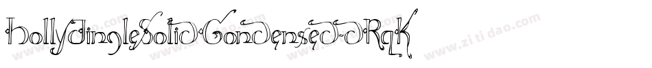 HollyJingleSolidCondensed-dRqK字体转换