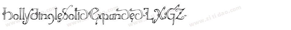 HollyJingleSolidExpanded-LXGZ字体转换 HollyJingleSolidExpanded-LXGZ字体转换