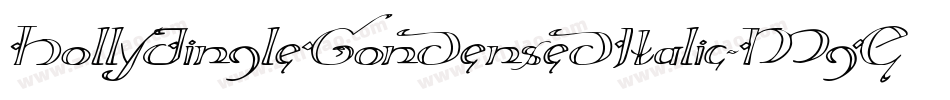 HollyJingleCondensedItalic-MgEY字体转换