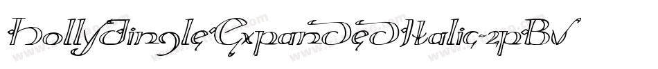 HollyJingleExpandedItalic-2pBv字体转换