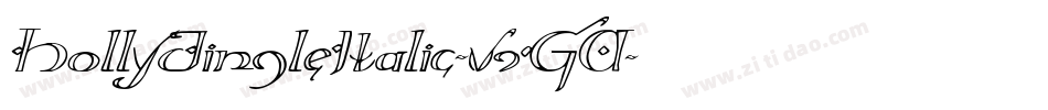 HollyJingleItalic-v9GA字体转换