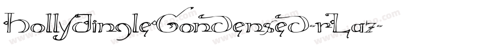 HollyJingleCondensed-rLa7字体转换