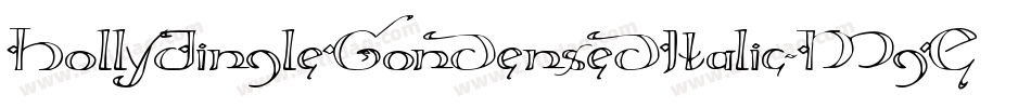 HollyJingleCondensedItalic-MgEY字体转换