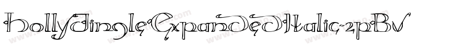 HollyJingleExpandedItalic-2pBv字体转换