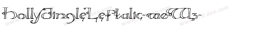 HollyJingleLeftalic-w0W3字体转换