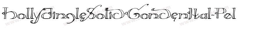 HollyJingleSolidCondenItal-P0lr字体转换
