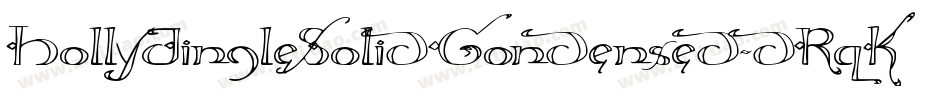 HollyJingleSolidCondensed-dRqK字体转换