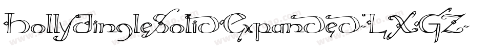 HollyJingleSolidExpanded-LXGZ字体转换 HollyJingleSolidExpanded-LXGZ字体转换