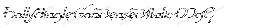 HollyJingleCondensedItalic-MgEY字体转换