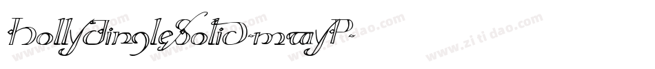 HollyJingleSolid-mwyP字体转换