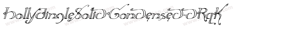 HollyJingleSolidCondensed-dRqK字体转换