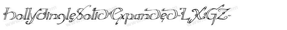 HollyJingleSolidExpanded-LXGZ字体转换 HollyJingleSolidExpanded-LXGZ字体转换