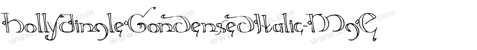HollyJingleCondensedItalic-MgEY字体转换