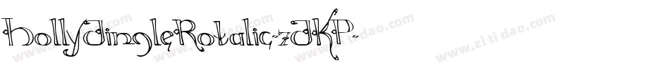 HollyJingleRotalic-7JKP字体转换