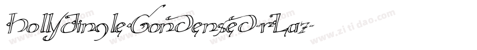 HollyJingleCondensed-rLa7字体转换
