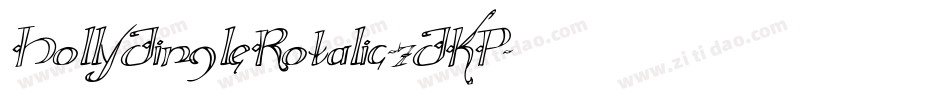 HollyJingleRotalic-7JKP字体转换
