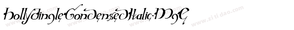 HollyJingleCondensedItalic-MgEY字体转换