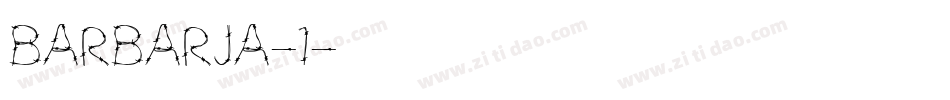 BARBARJA-1字体转换