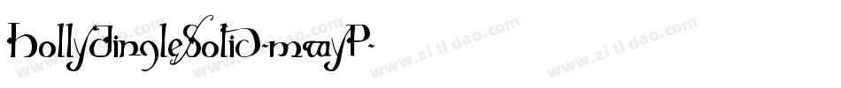HollyJingleSolid-mwyP字体转换