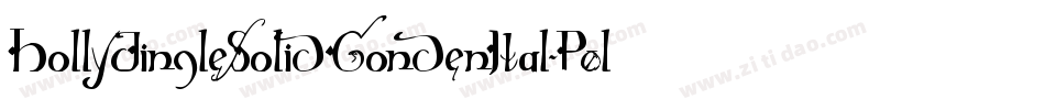HollyJingleSolidCondenItal-P0lr字体转换